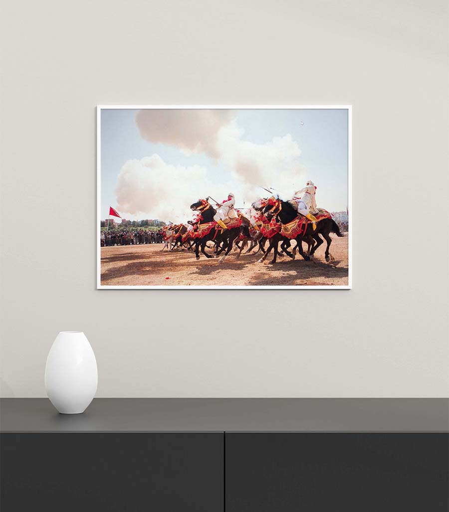 TABLEAU DÉCORATIF DE FANTASIA MAROCAINE COULEURS ET DYNAMISME