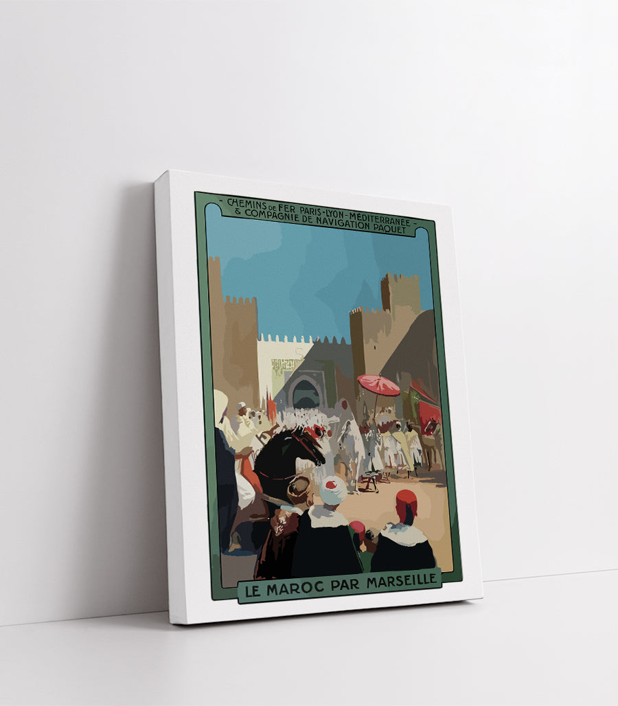 Tableau Decoratif Le Maroc Par Marseille