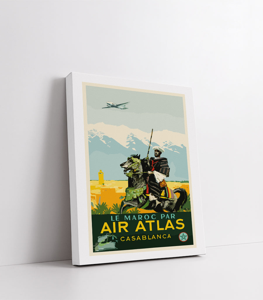 Tableau Decoratif Le Maroc Par Air ATlas Casablanca