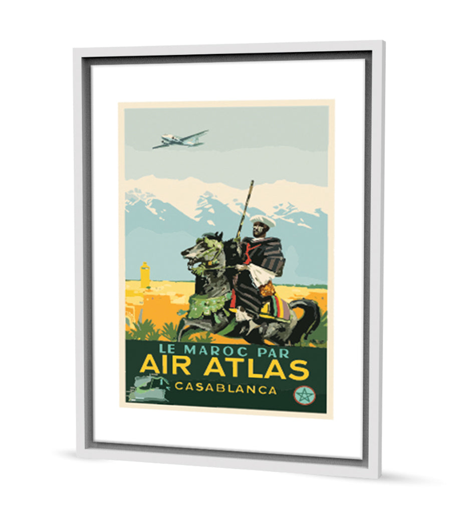 Tableau Decoratif Le Maroc Par Air ATlas Casablanca