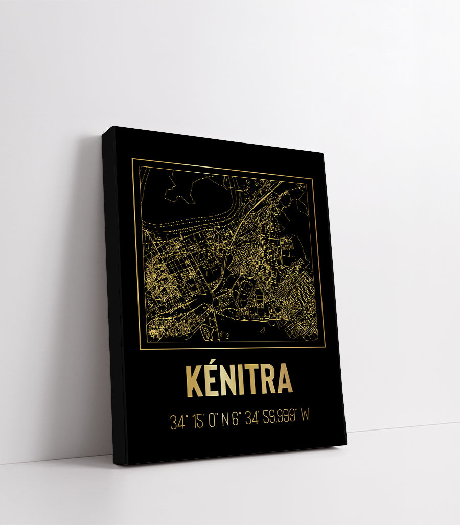 Tableau Décoratif 'Labyrinthe Doré de Kénitra'