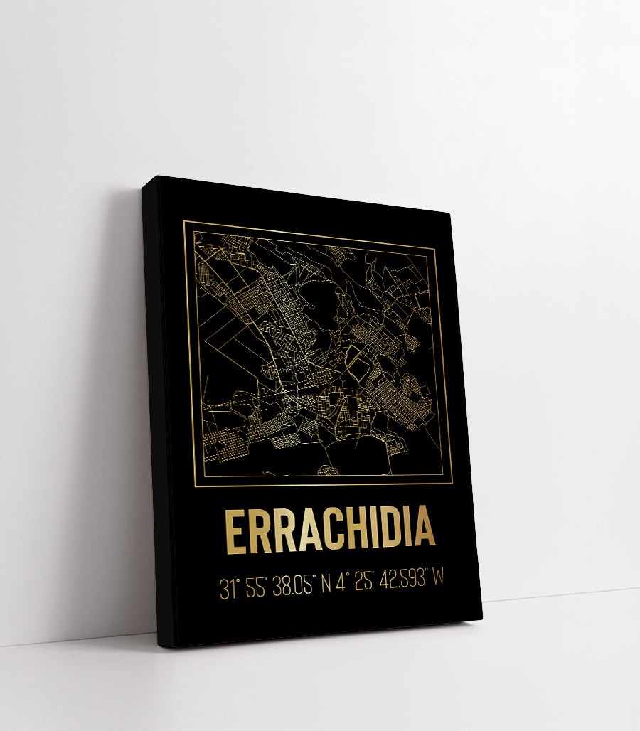 Tableau Décoratif - Tracés Urbains de Errachidia : Évocation Historique