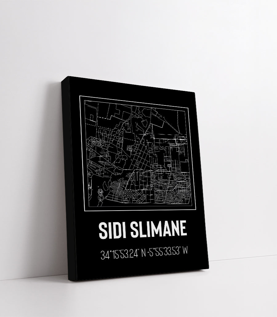 Tableau Décoratif - Géométries Urbaines de Sidi Slimane