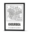 Tableau Décoratif du Tissu Urbain de Khouribga