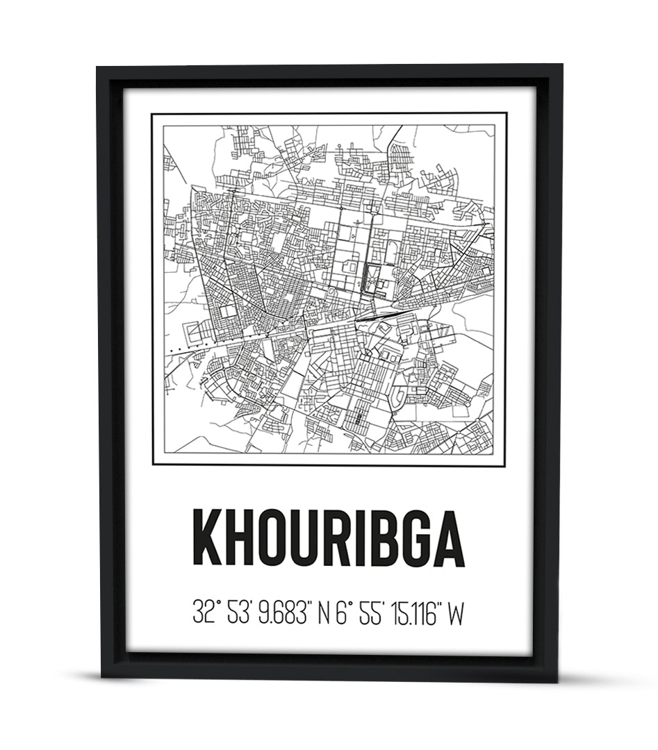 Tableau Décoratif du Tissu Urbain de Khouribga