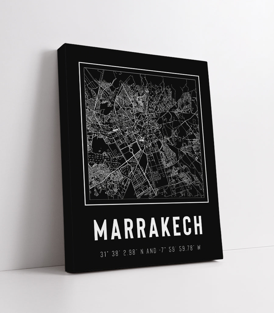 Tableau Décoratif - Marrakech: Labyrinthe Urbain