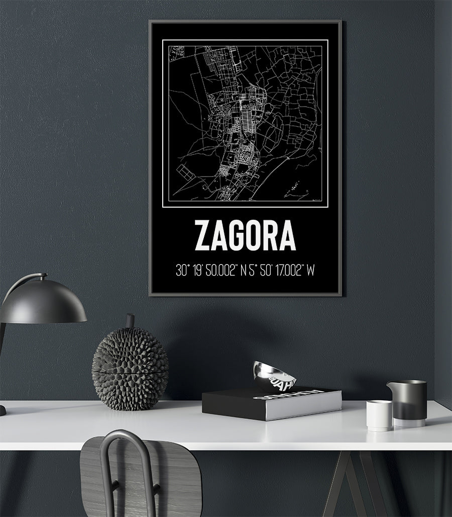 Tableau Exotique de Zagora: Perspectives Artistiques sur la Ville Oasis