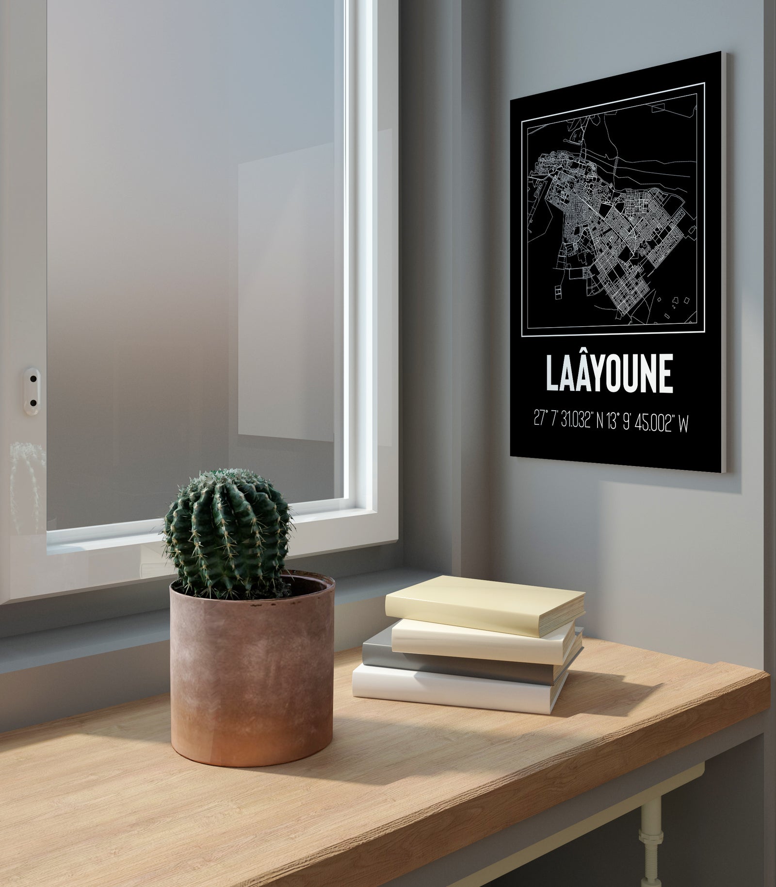 Tableau Décoratif 'Toile Urbaine de Laâyoune'
