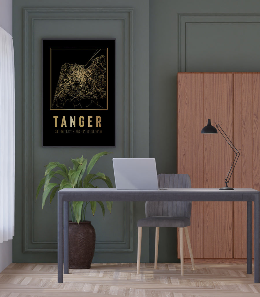 Tableau Décoratif des Nuances Urbaines de Tanger