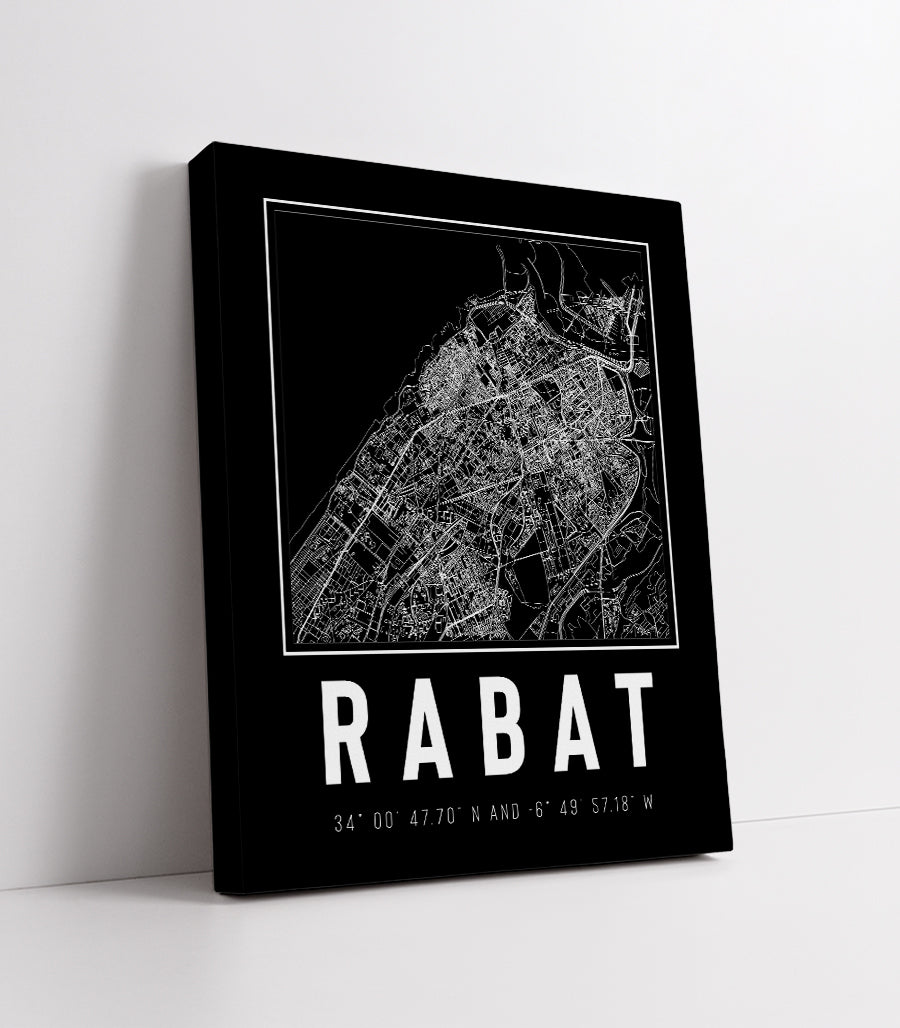 Tableau Décoratif - Tracés Urbains de Rabat