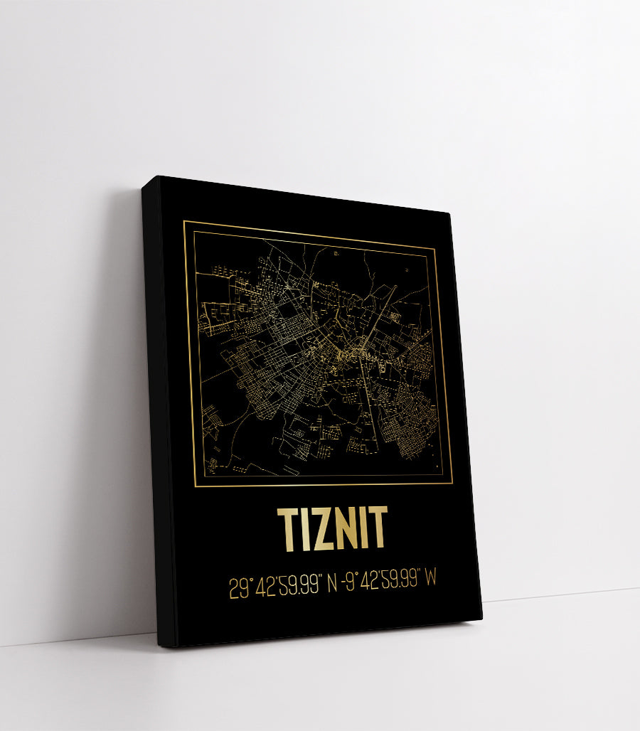 Tableau Décoratif - Tracés Urbains de Tiznit : Lignes d'Histoire