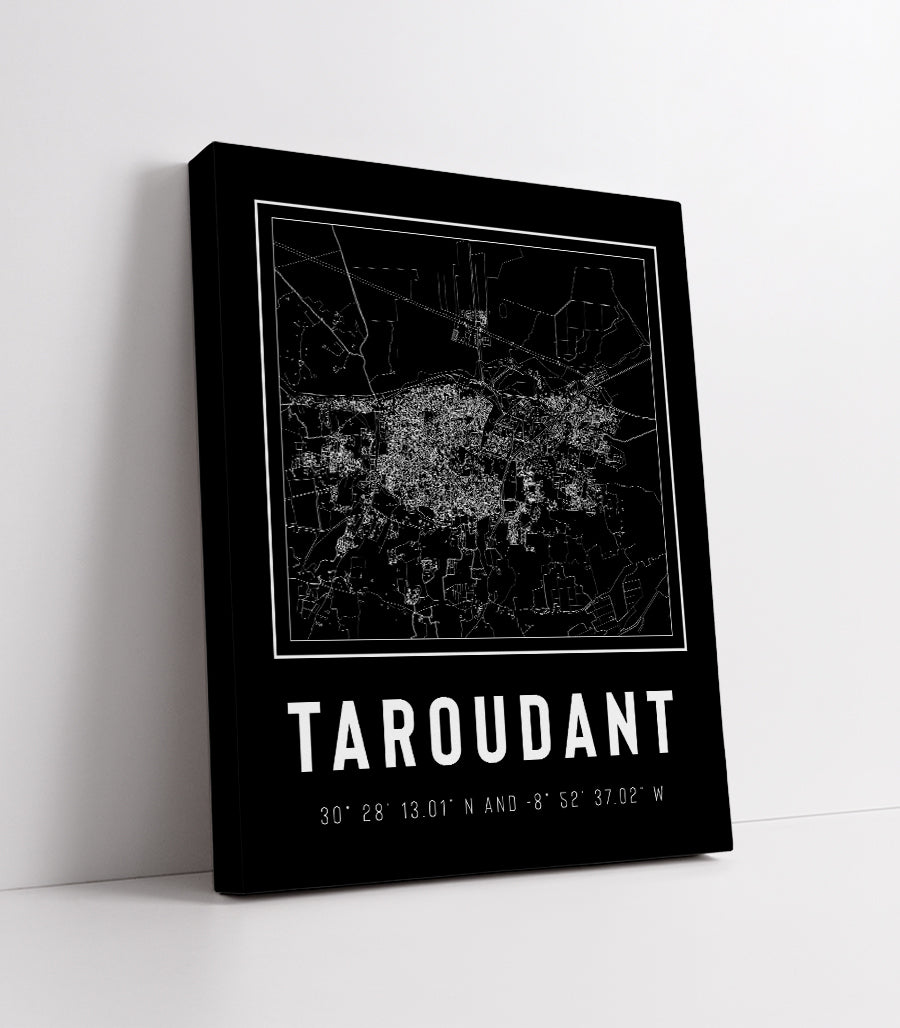 Tableau Décoratif des Arteres de Taroudant : Un Labyrinthe Moderne