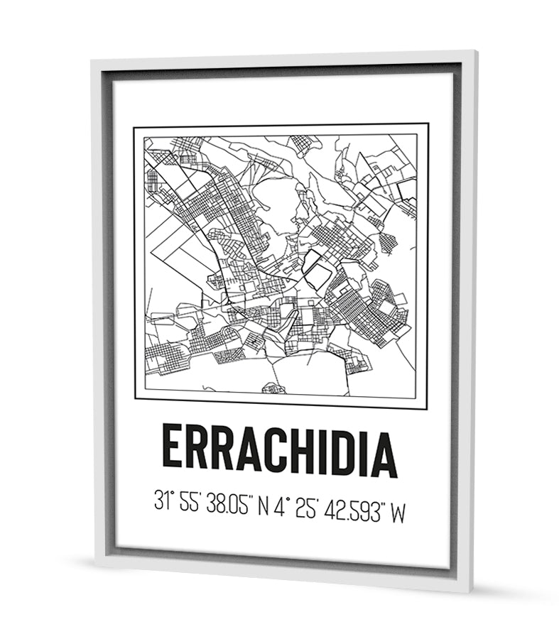 Tableau Décoratif - Tracés Urbains de Errachidia : Charme Authentique
