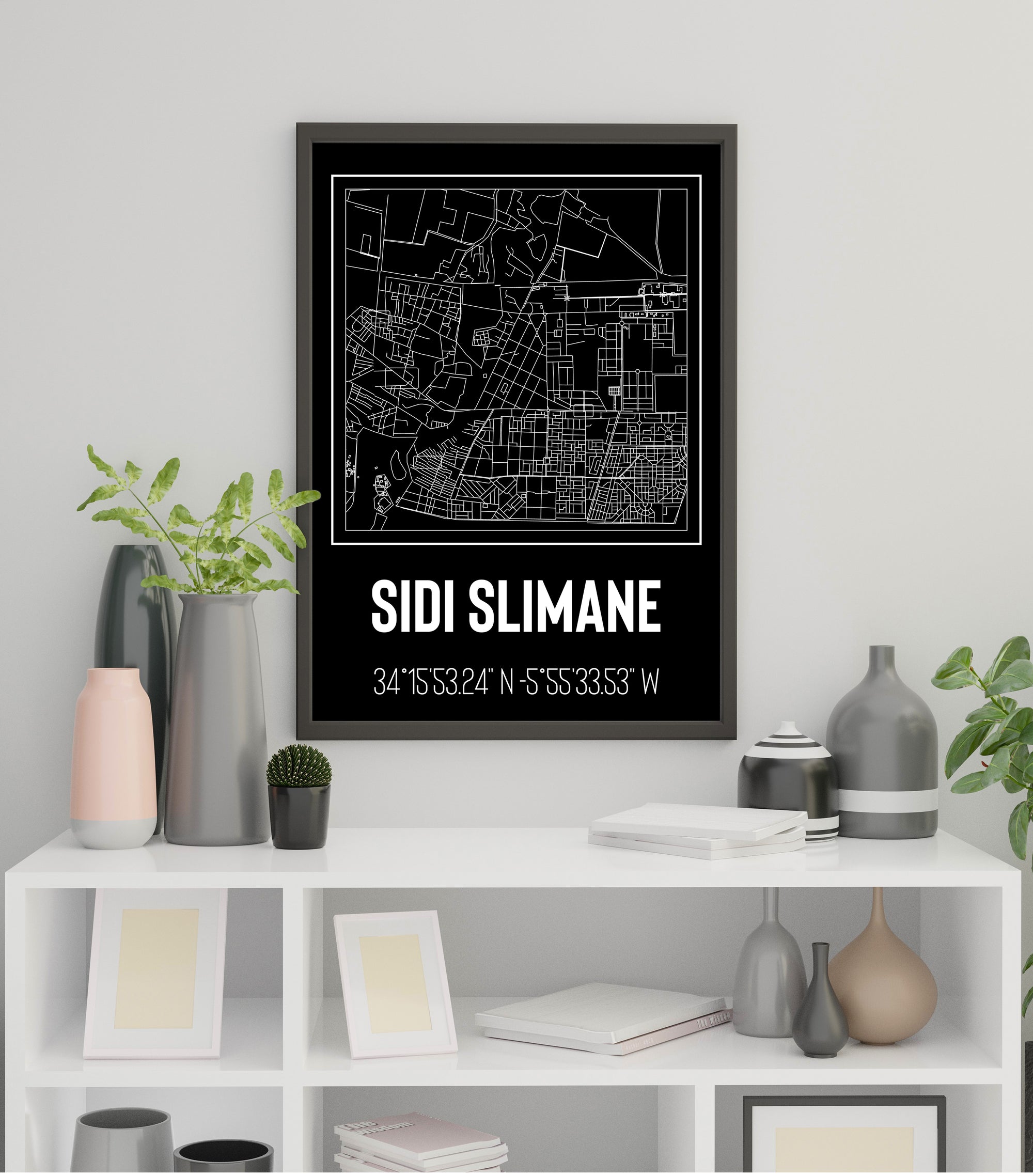 Tableau Décoratif - Géométries Urbaines de Sidi Slimane