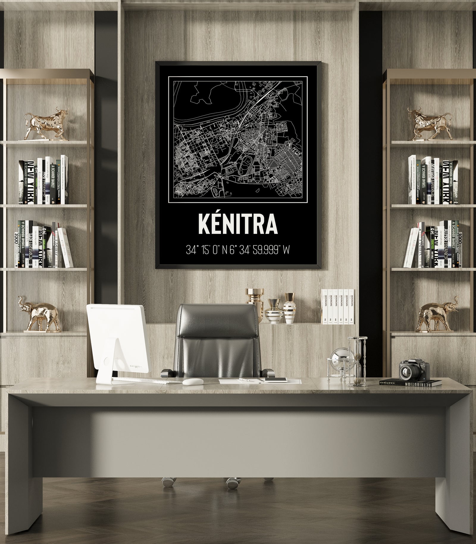 Tableau Décoratif 'Éclat Urbain de Kénitra'