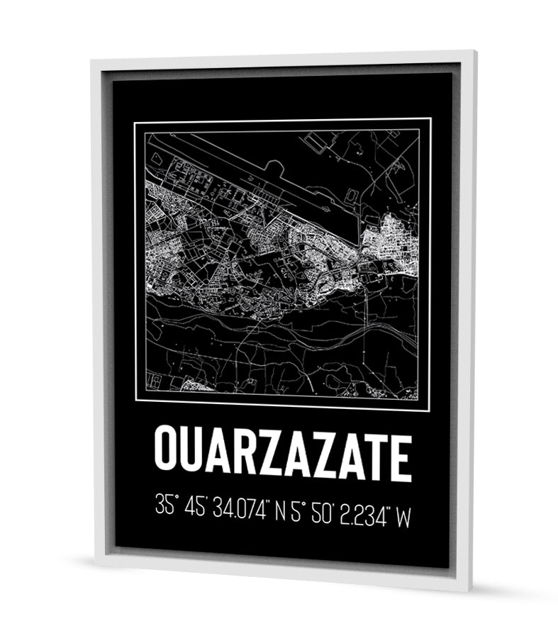 Tableau Décoratif &#39;Silhouette Urbaine de Ouarzazate&#39;