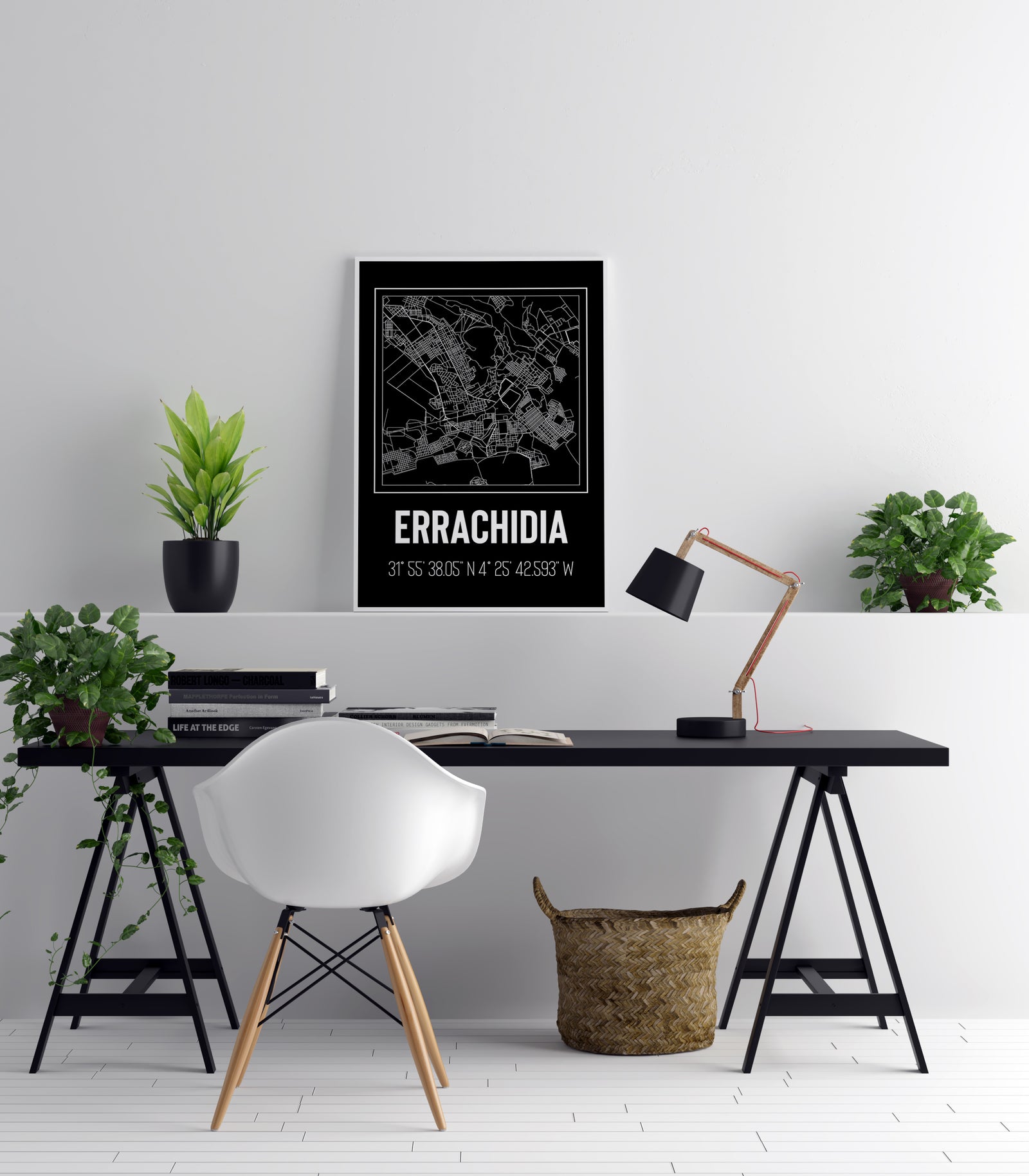 Tableau Décoratif des Plans Urbains d'Errachidia