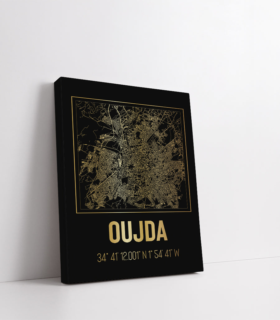 Tableau Décoratif de la Géographie Urbaine d'Oujda