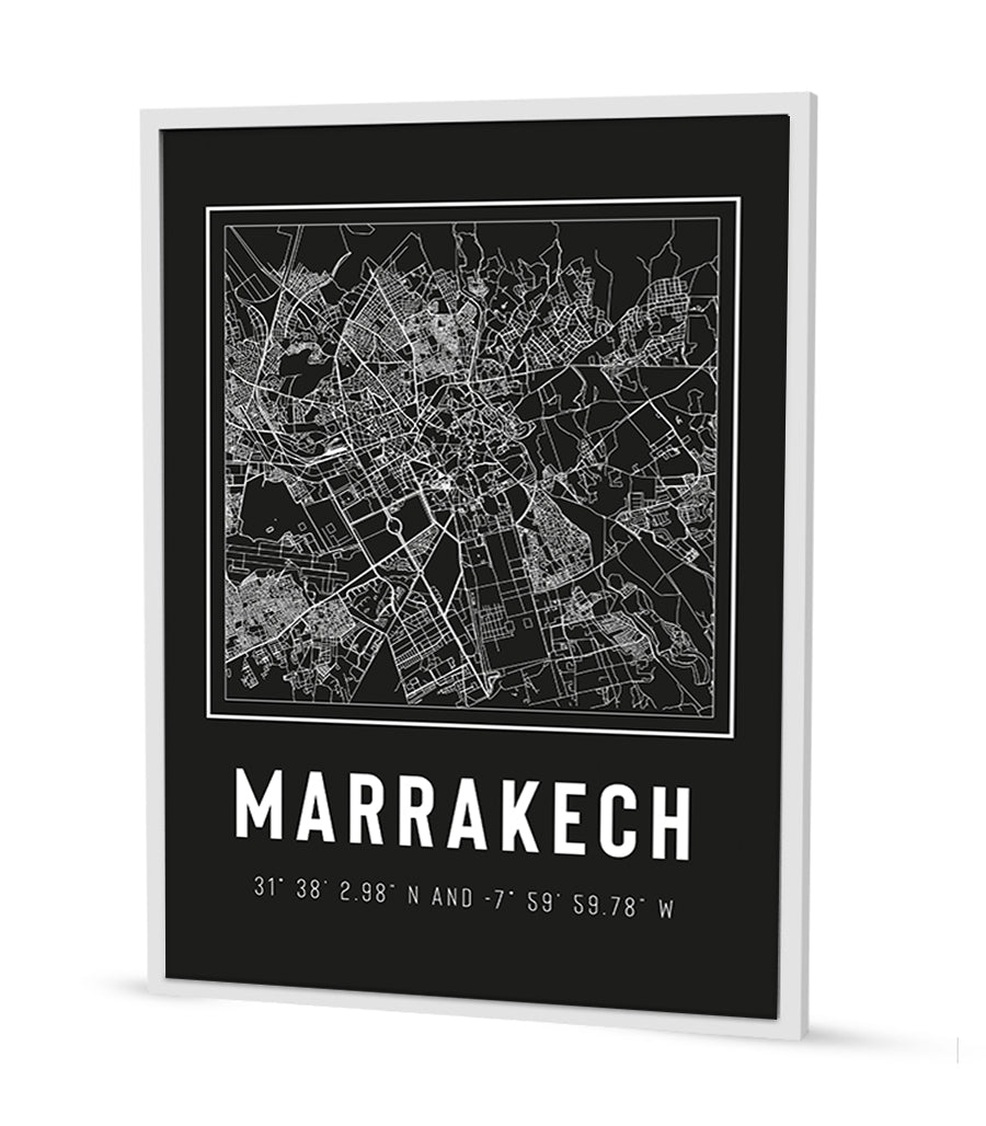 Tableau Décoratif - Marrakech: Labyrinthe Urbain