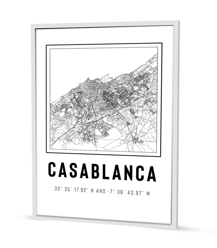 Tableau Décoratif - Casablanca : Méandres Urbains