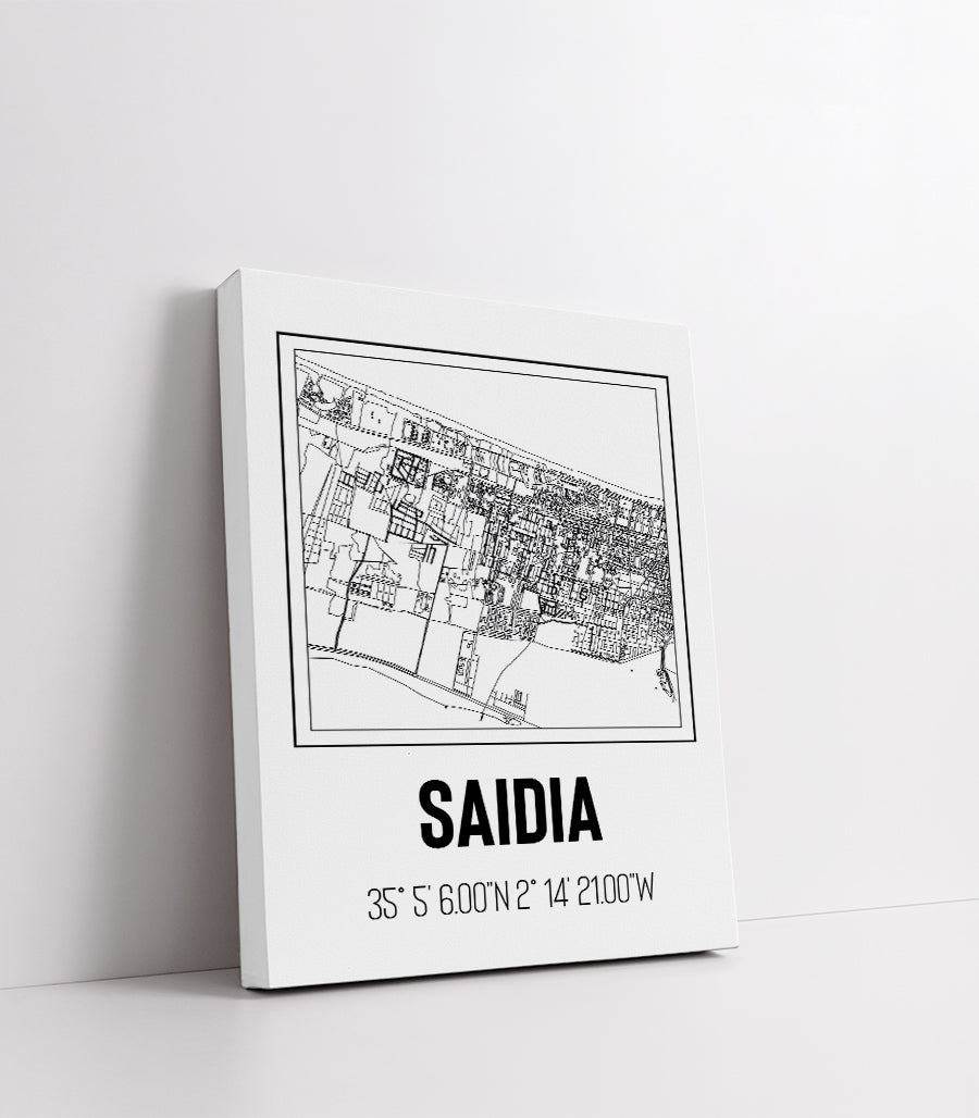 Tableau Décoratif 'Lignes d'Or de Saïdia'