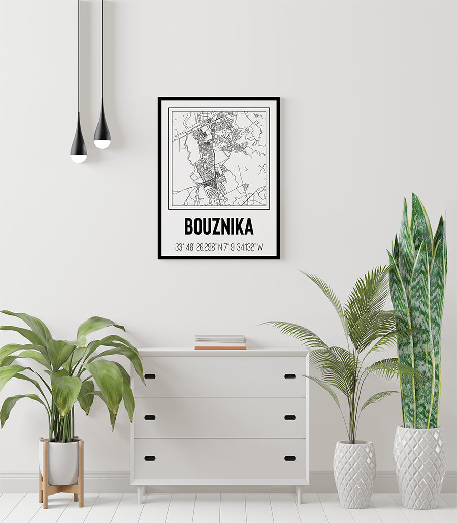 Tableau Décoratif des Plans Urbains de Bouznika