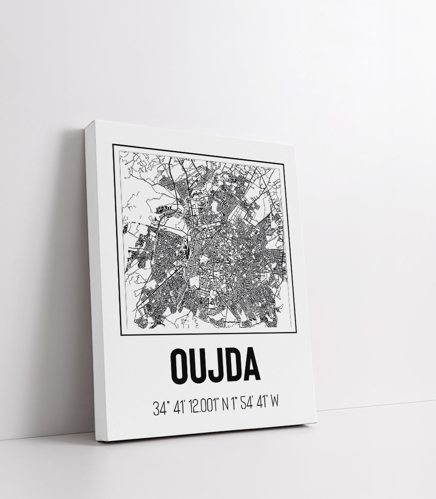 Tableau Décoratif des Plans Urbains d'Oujda