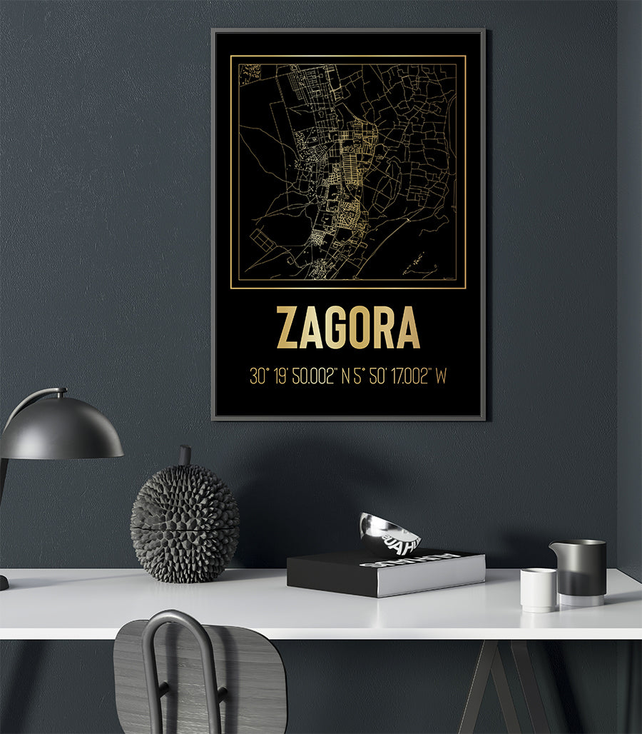 Tableau Ensoleillé de Zagora: Couleurs et Contrastes du Sahara