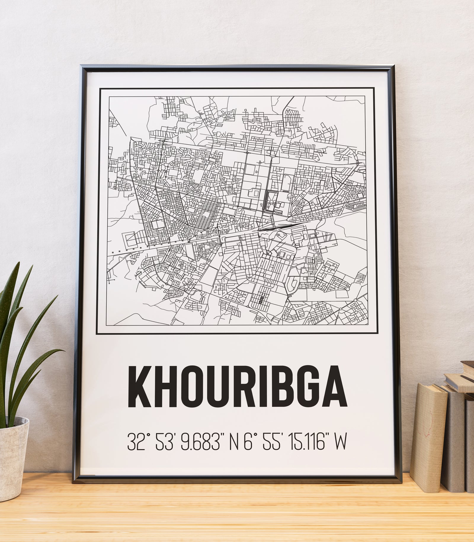 Tableau Décoratif du Tissu Urbain de Khouribga