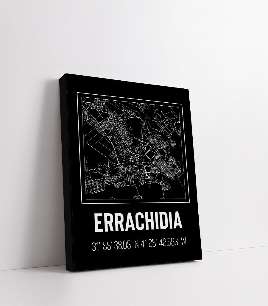 Tableau Décoratif des Plans Urbains d'Errachidia