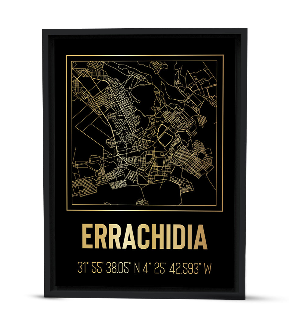 Tableau Décoratif - Tracés Urbains de Errachidia : Évocation Historique