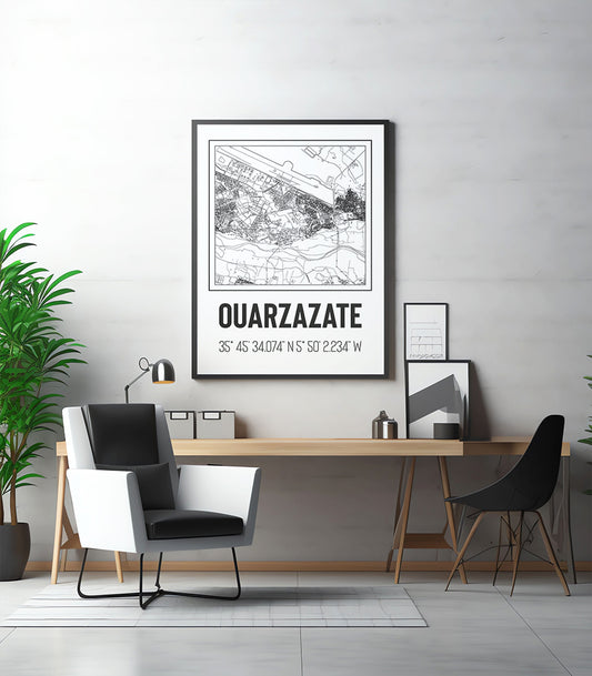 Tableau Décoratif 'Contours de Ouarzazate