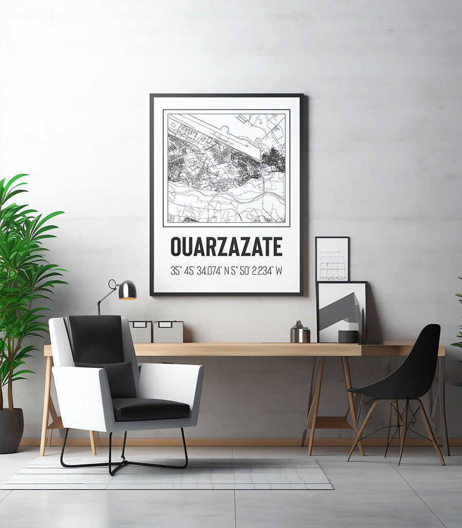 Tableau Décoratif 'Contours de Ouarzazate