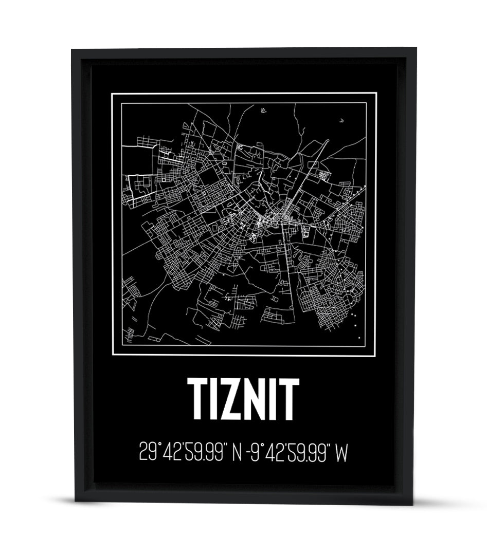 Tableau Décoratif - Tracés Urbains de Tiznit : Méandres Historiques