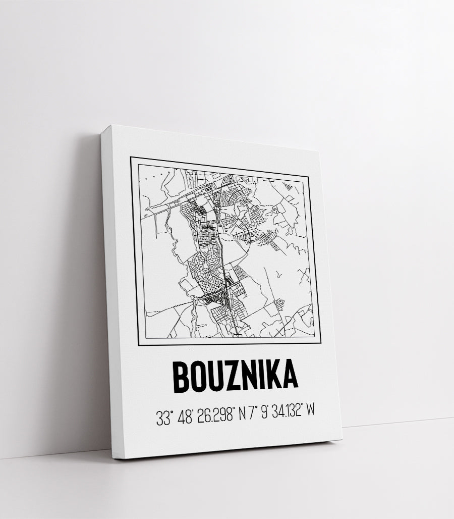 Tableau Décoratif des Plans Urbains de Bouznika