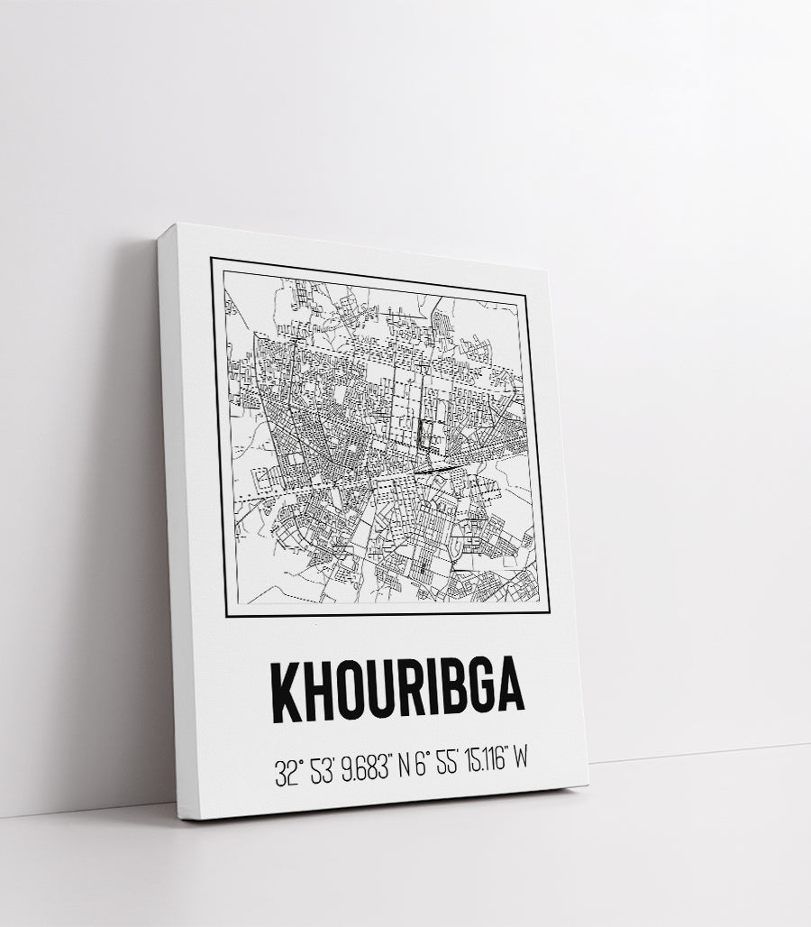 Tableau Décoratif du Tissu Urbain de Khouribga