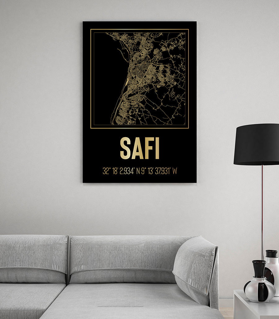 Tableau Décoratif du Réseau Urbain de Safi