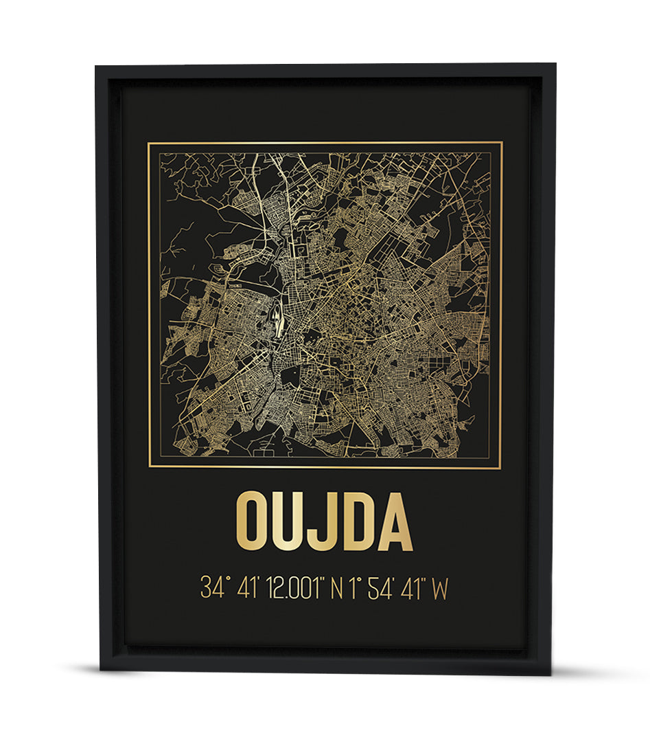 Tableau Décoratif de la Géographie Urbaine d'Oujda