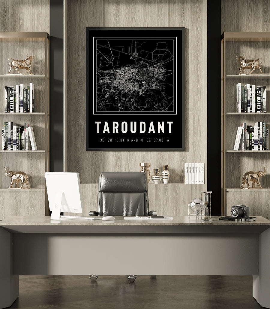 Tableau Décoratif des Arteres de Taroudant : Un Labyrinthe Moderne