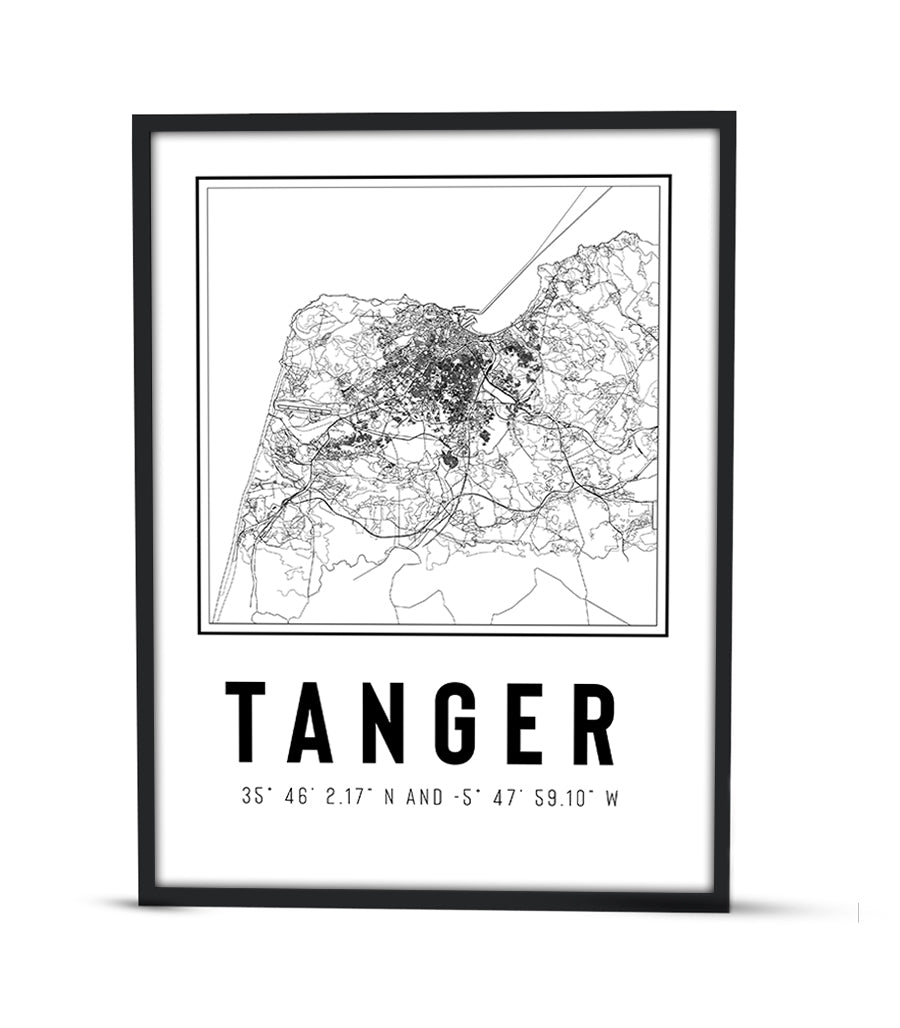 Tableau Décoratif des Contours de Tanger