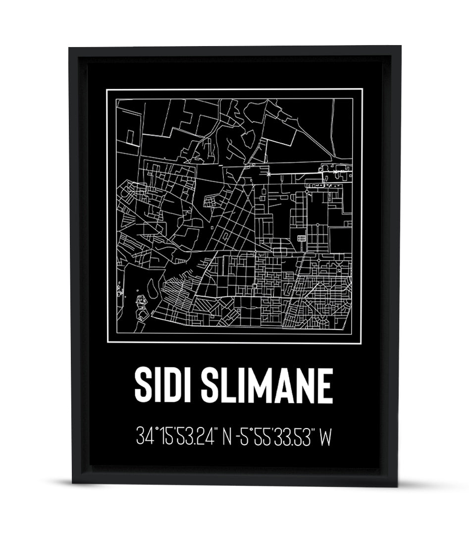 Tableau Décoratif - Géométries Urbaines de Sidi Slimane