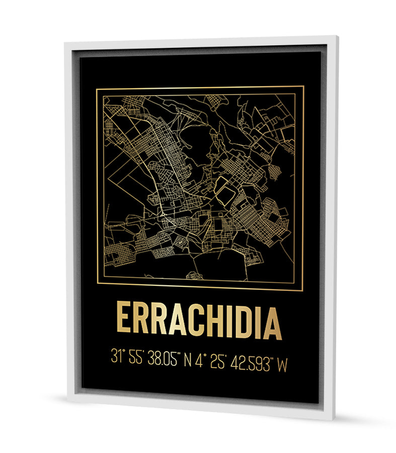 Tableau Décoratif - Tracés Urbains de Errachidia : Évocation Historique