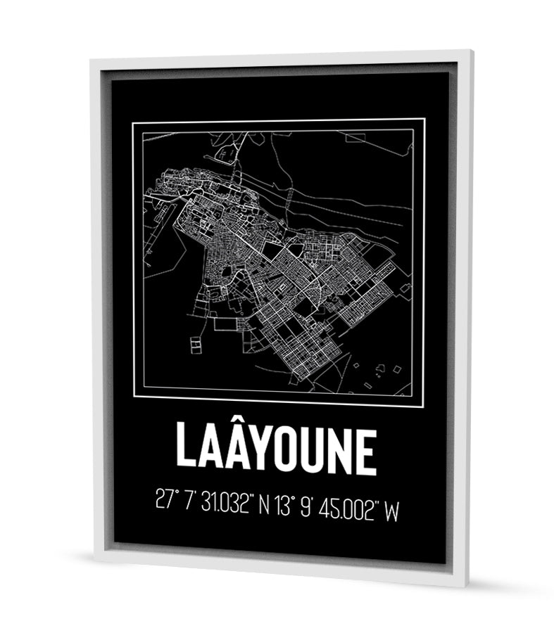 Tableau Décoratif &#39;Toile Urbaine de Laâyoune&#39;