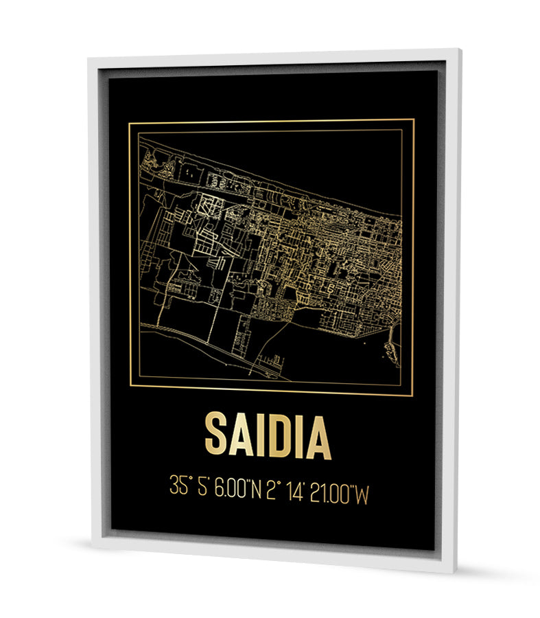 Tableau Décoratif 'Lignes d'Or de Saïdia'