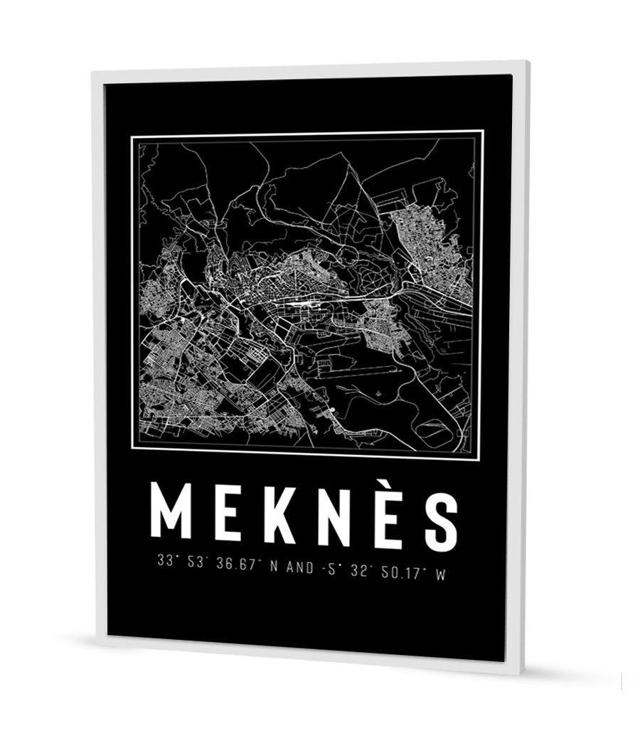 Tableau Décoratif - Tracés Urbains Élégants de Meknès