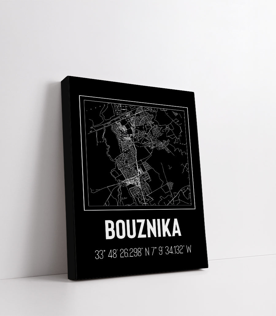 Tableau Décoratif de la Cartographie de Bouznika