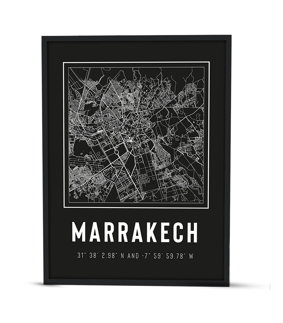 Tableau Décoratif - Marrakech: Labyrinthe Urbain