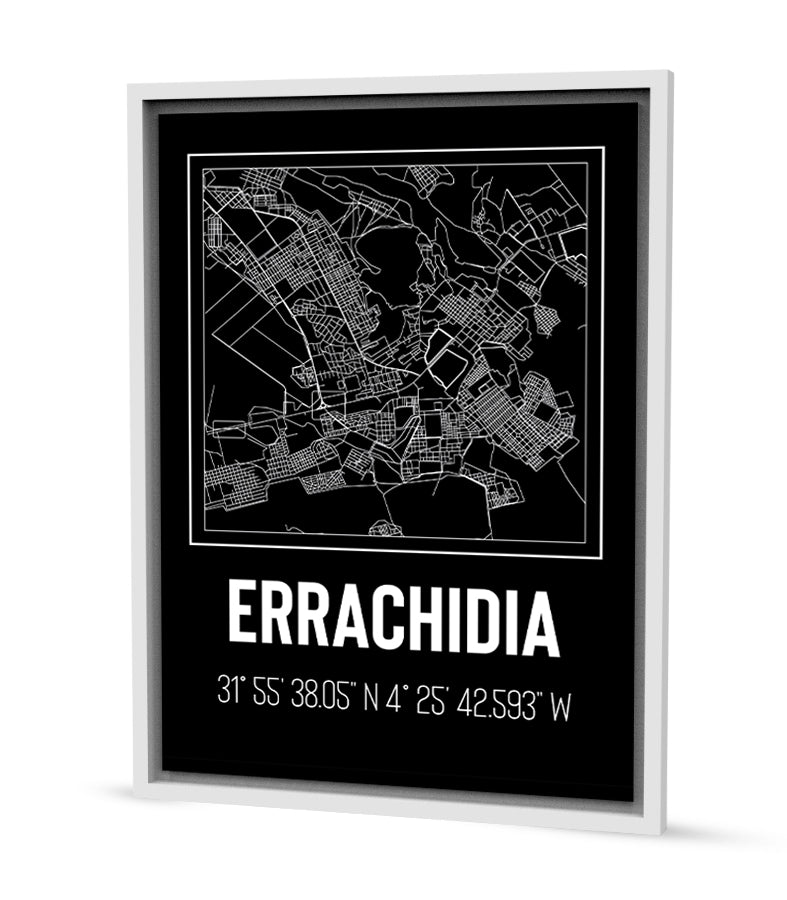 Tableau Décoratif des Plans Urbains d&#39;Errachidia