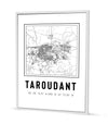 Tableau Décoratif Cartographique : Écho Urbain de Taroudant
