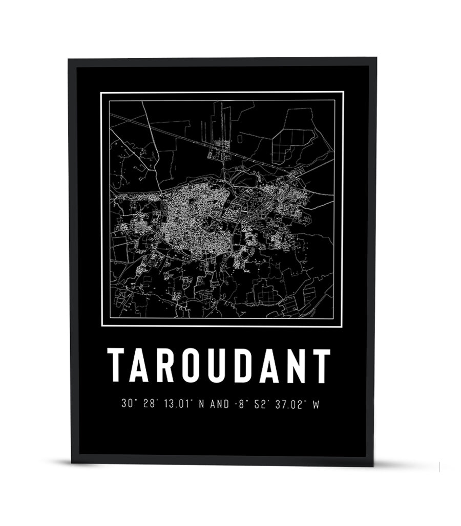 Tableau Décoratif des Arteres de Taroudant : Un Labyrinthe Moderne